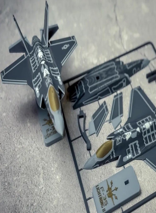 مجموعة نماذج طائرة مقاتلة من طراز إف-35 لايتنينغ 2 بي، إصدار مشاة البحرية الأمريكية، من إنتاج شركة ثري دي كيوبس، بمقياس 1:72، مع قاعدة عرض. - Image 4